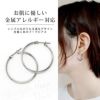 ステンレスピアスボディピアス2個セットフープリングピアスリングピアス片耳用サージカルステンレス耳