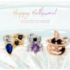 ハロウィンのパンプキンと蜘蛛とコウモリモチーフのピアス