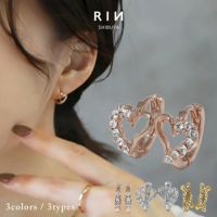 リングピアスボディピアスハート上品ペアピアスフープピアス片耳用耳
