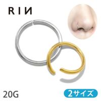 鼻ピアス20Gボディピアスリングシルバーゴールドシンプル20ゲージピアスリングピアス片耳用サージカルステンレス耳