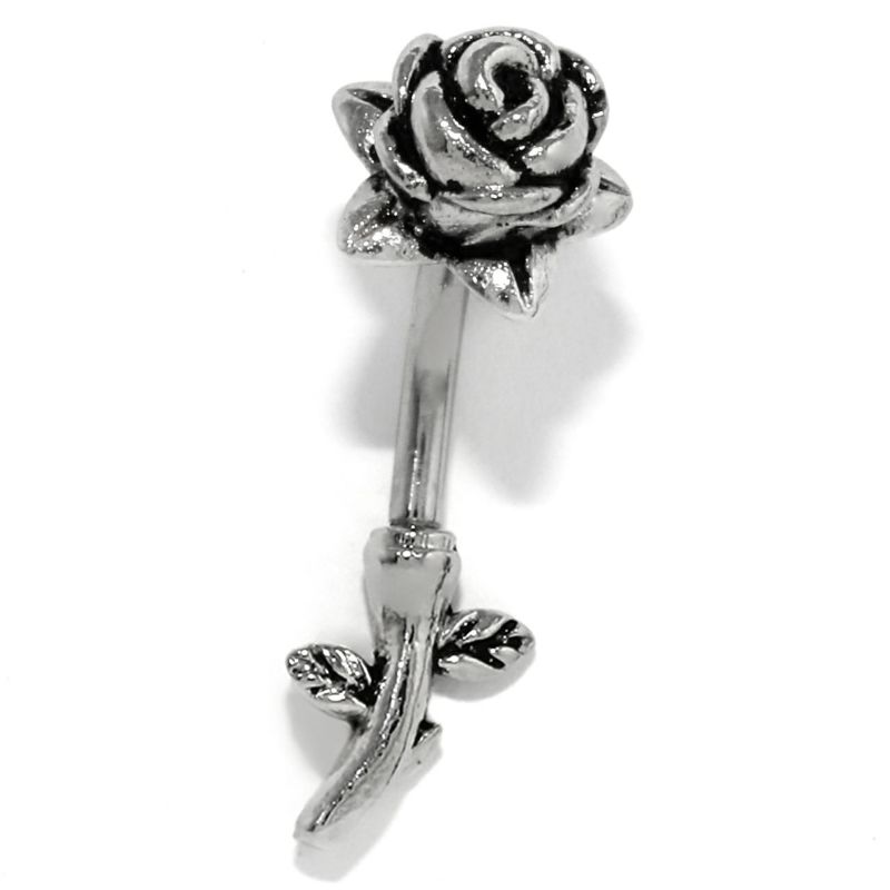 薔薇 軟骨ピアス シルバー