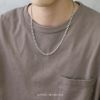 ネックレスオールチタン製シンプルチェーン喜平チェーンアクセサリー