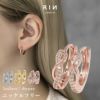軟骨ピアスワンタッチピアスキャッチレスキュービックジルコニアステンレスピアス