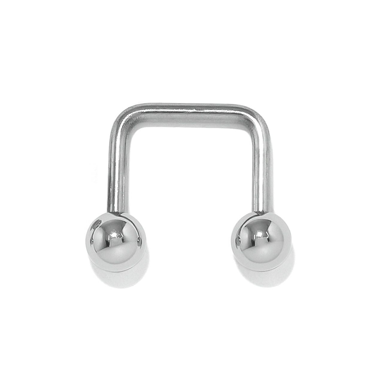 16G 軟骨ピアス シンプル スクエア surface シルバー サーフェイス