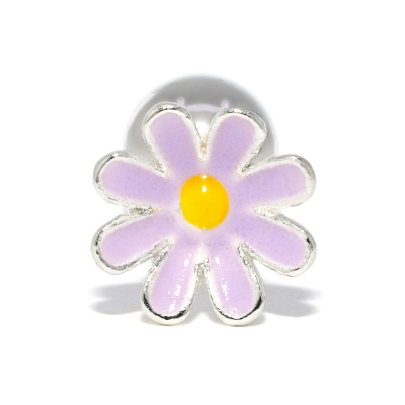 マーガレット フラワーピアス ・パープル