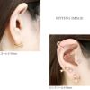 軟骨ピアス かわいい ハート ワンタッチリング セグメントクリッカー リングピアス 16ゲージ 8mm 10mm シルバー ゴールド ピンクゴールド ブラック サージカルステンレス ダイス