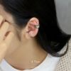 イヤーカフクリップシンプルカフスタイリッシュ銀イヤリングイヤーカフ