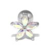 花 軟骨ピアス シンプル シルバー