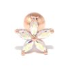 花 軟骨ピアス シンプル ピンクゴールド