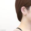 ファッションピアス18Kコーティングニッケルフリーピアスリングメビウスフープ