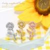 軟骨ピアス サージカルステンレス 16G ストレートバーベル ボディピアス 花 上品 シンプル 大人 かわいい 可愛い はな フラワー  薔薇 向日葵 鈴蘭 バラ ばら ひまわり ヒマワリ スズラン すずらん ヘリックス 凛