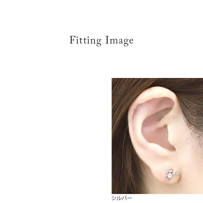 ハートキャッチベアピアス｜ボディピアス凛【公式】