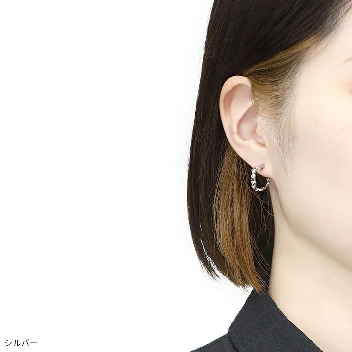 ファッションピアススター星ジュエルストーンニッケルフリー18kコーティングフープスタッド