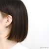 ファッションピアスクロスリング2連ニッケルフリー18kコーティングセグメントリング