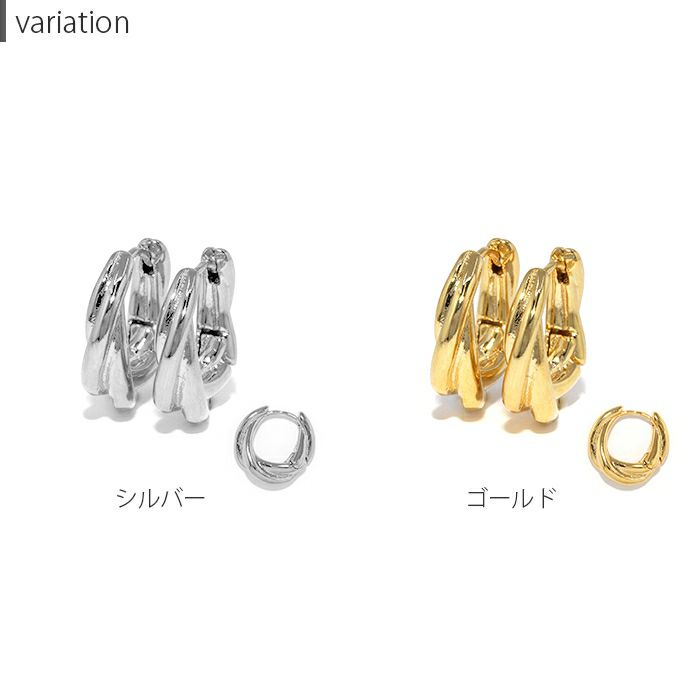 二重ボリュームリングピアス【両耳用】｜ボディピアス凛【公式】