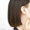 ピアス２連フープピアスニッケルフリー18kコーティングスタッドピアス