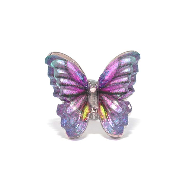 グラデーション蝶々ピアス・パープル