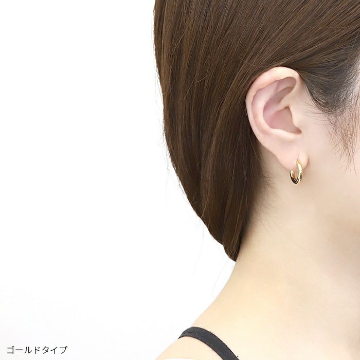 ファッションピアスフープピアスシンプルチタンポストスタッド