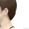 ファッションピアスフープピアス楕円オーバル変形チタンポストスタッド