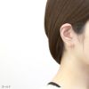 軟骨ピアスフラワー花ジュエルオーロラストレートバーベル16ゲージ