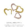 ボディピアスハートクリッカー軟骨ピアスダイスかわいいワンタッチセグメントリング24金ピンクゴールド16G本物つけっぱなし16ゲージ