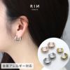 ファッションピアスリングピアスワンタッチセグメントアレルギーフリーフープピアス