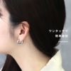 ファッションピアスリングピアスワンタッチセグメントアレルギーフリーフープピアス