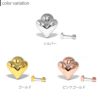 軟骨ピアス 16G ハート ぷっくり はーと キュート heart ストレートバーベル 16ゲージ シンプル 可愛い 上品 おしゃれ キレイ 小さい ミニ インナーコンク トラガス ヘリックス ボディピアス専門店凛 RIN