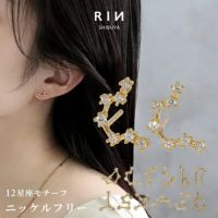 ファッションピアスピアス星座十二星座ホロスコープ星アストロノミースタッド