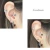 リングピアス薔薇バラレリーフリングフープピアス18G