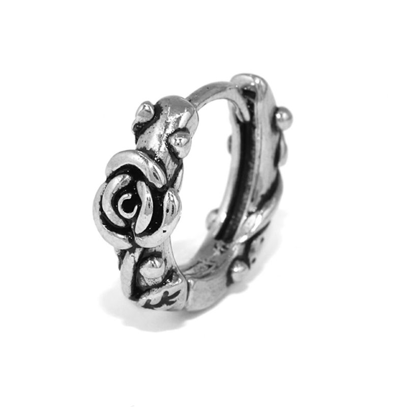 シルバー バラ リング・ピアス