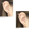 モデル3 軟骨ピアス 蝶々 バタフライ 16G ボディピアス ジュエル キュービックジルコニア 可愛い アクセサリー ストレートバーベル 凛 RIN 専門店 オーロラ 上品