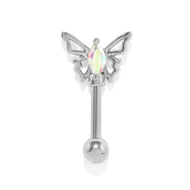 蝶々オーロラジュエルピアス・シルバー