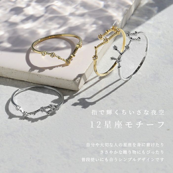 指輪 リング 12星座 ゾディアック デザインリング おしゃれ