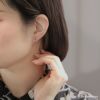 ピアスリングピアスツイスト小ぶり金属アレルギー対応フープピアス