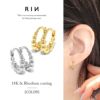 ピアス18Kコーティングボール球輪リングフープピアス