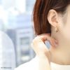 ピアス18Kコーティング3連トリニティきれいスタッド