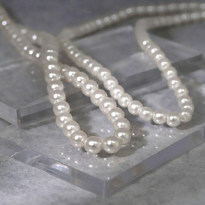 パールネックレスネックレスパールレディースシンプル67mmアクセサリーアジャスターカニカンアクリルかわいいおしゃれ大人上品フォーマル冠婚葬祭オケージョン凛