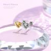 軟骨ピアスかわいいハ金属アレルギー対応 つけっぱなしートHEARTニットハート編み模様ストレートバーベル16ゲージボディピアス