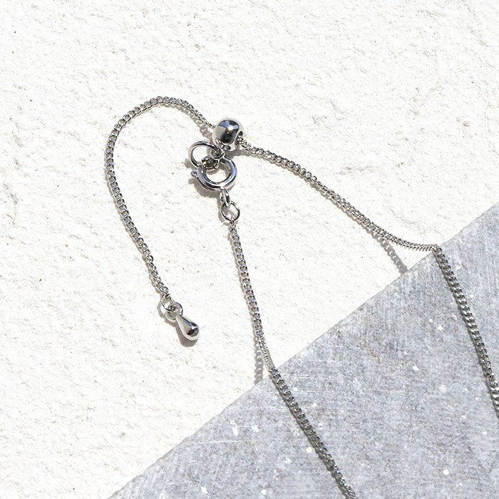 ネックレスロングオーバル雫型ティアドロップシンプル16金ボールチェーンアクセサリー