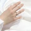 指輪リングシンプルパール一粒大人可愛い上品オープンリングアクセサリー