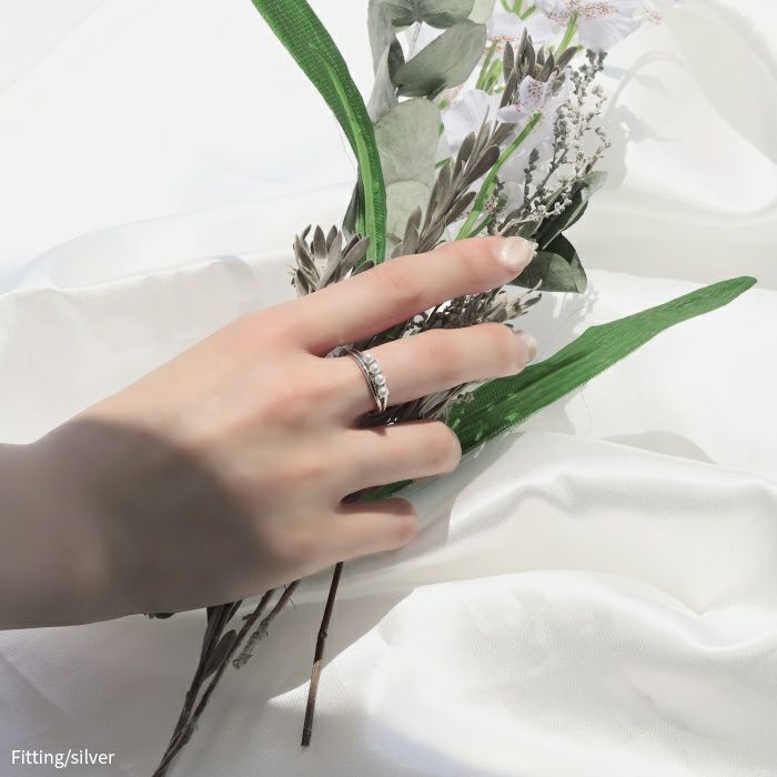 指輪リングシンプルパール4連デザインリング大人可愛い上品オープンリングアクセサリー