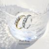 指輪リングシンプルパール4連デザインリング大人可愛い上品オープンリングアクセサリー