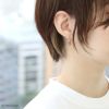 ピアス18Kコーティングツイストオーバルリングフープピアスアクセサリー