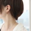 ピアス18Kコーティングリング輪金アレ対応きれい上品リングピアスフープアクセサリー