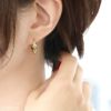 ピアス18Kコーティングリング輪金アレ対応きれい上品リングピアスフープアクセサリー