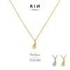 ネックレスペンダントしずく雫ドロップキレイ16kコーティングあずきチェーンアクセサリー
