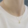 ネックレスペンダントしずく雫ドロップキレイ16kコーティングあずきチェーンアクセサリー