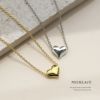 ネックレスペンダントハートheartかわいい16kコーティングあずきチェーンアクセサリー