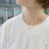 ネックレスペンダントハートheartかわいい16kコーティングあずきチェーンアクセサリー